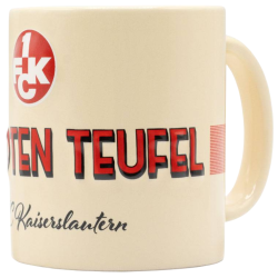 1. FC Kaiserslautern Tasse Relief - Die Roten Teufel - Retro | Kaffeetasse |FCK