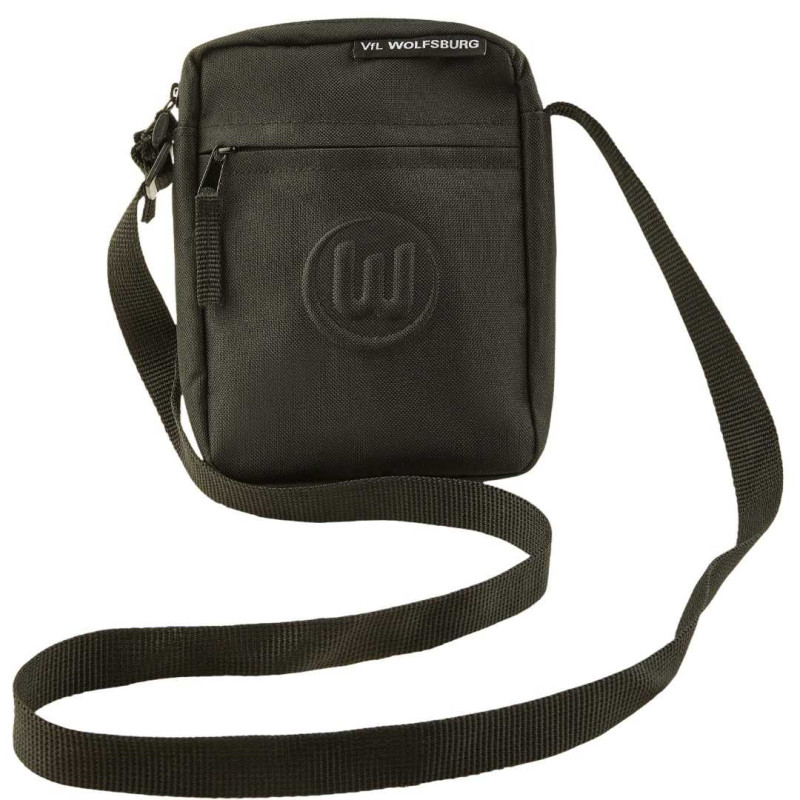 VfL Wolfsburg Stadiontasche - Logo - schwarz | Tasche | All Black | Cross Bag