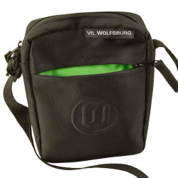 VfL Wolfsburg Stadiontasche - Logo - schwarz | Tasche | All Black | Cross Bag