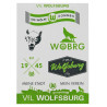 VfL Wolfsburg Aufkleberkarte - Meine Stadt Mein Verein - 6er-Set | Sticker | Aufkleber