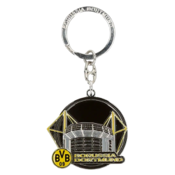 Borussia Dortmund Schlüsselanhänger - Stadion - schwarzgelb | Metall | Anhänger | BVB 09