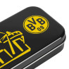 Borussia Dortmund Schreibset mit Metallbox - Stadion - schwarz 5-teilig | Schulset | BVB 09