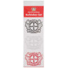 Bayer 04 Leverkusen Sticker 3er Set - Wappen schwarz-silber-rot - 10 x 7.5 cm | Aufkleber