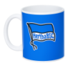 Hertha BSC Berlin Tasse - Fahne Pur - Kaffeebecher | Logo blau-weiß | HBSCB