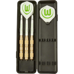 VfL Wolfsburg Dartpfeile mit Etui und Flights | Steeldarts | Dart Pfeile