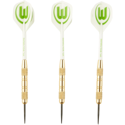 VfL Wolfsburg Dartpfeile mit Etui und Flights | Steeldarts | Dart Pfeile