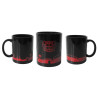Bayer 04 Leverkusen Tasse Schwarz - Skyline rot - Kaffeetasse | B04