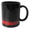 Bayer 04 Leverkusen Tasse Schwarz - Skyline rot - Kaffeetasse | B04