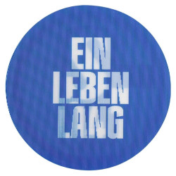 FC Schalke 04 Aufkleber Lentikular blau - Ein Leben lang - 8 cm S04 Autoaufkleber mit Wechselbild
