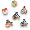 1. FC Köln Pin Box - Retro Logos +  Stadtwappen - 6er Set | Anstecker in hochwertiger Präsentationsbox