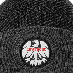Eintracht Frankfurt Beanie - 80er Logo - grau | Mütze | SGE