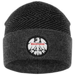 Eintracht Frankfurt Beanie - 80er Logo - grau | Mütze | SGE