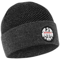 Eintracht Frankfurt Beanie - 80er Logo - grau | Mütze | SGE