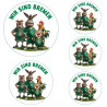 SV Werder Bremen Aufkleberkarte - Wir sind Bremen - Sticker | Aufkleber | 5-teilig | SVW