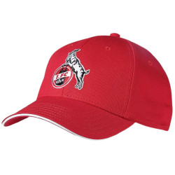 1. FC Köln Basecap - Basic Logo - ROT | Kappe | Schildmütze | Cap