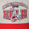 1. FC Köln Cap - Erster Fußall-Club - Beige mit Rotem Schirm | Kappe | Basecap | Schildmütze