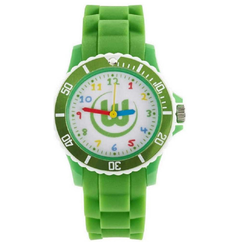 VfL Wolfsburg Kinderuhr  - Farbenspiel - grün | Kinder | Uhr  | Armbanduhr