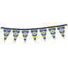 Eintracht Braunschweig Autowimpel Kette - Streifen - 60 cm | Wimpelkette mit Saugnäpfen | BTSV