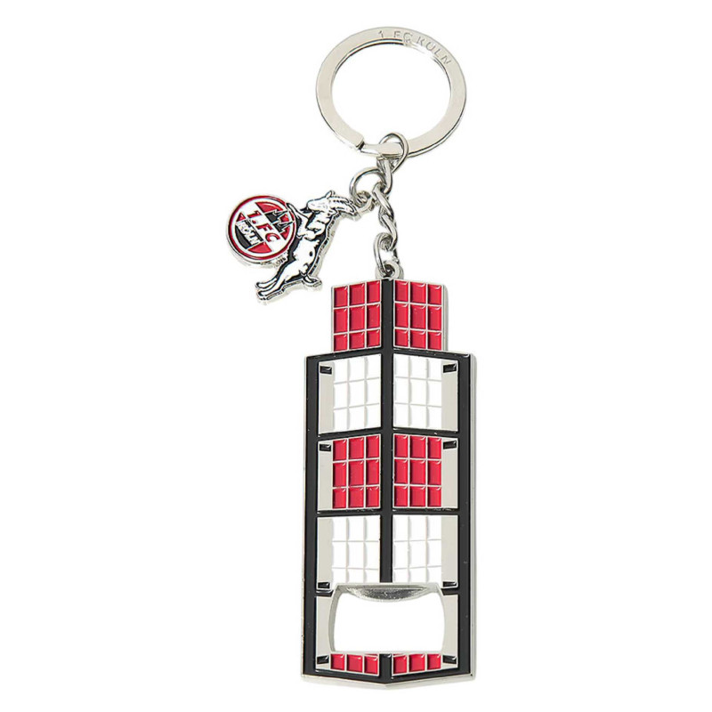 1. FC Köln Schlüsselanhänger - Pylon - mit Flaschenöffner und Logo-Charm | Anhänger | Öffner