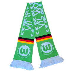 VfL Wolfsburg Schal - VFL - grün-weiß | Retro | Fanschal | Strickschal