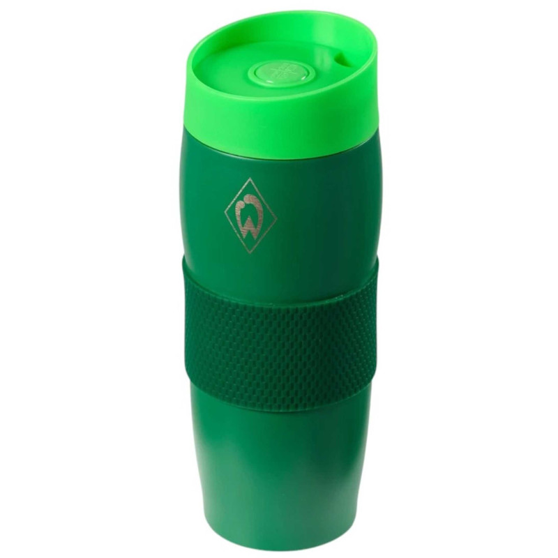 SV Werder Bremen Thermobecher - Raute - grün | 350 ml | Kaffeebecher | Coffee to go-Becher | SVW