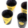 Borussia Dortmund Schnapsglas 4er-Set | schwarzgelb | Glas | BVB 09