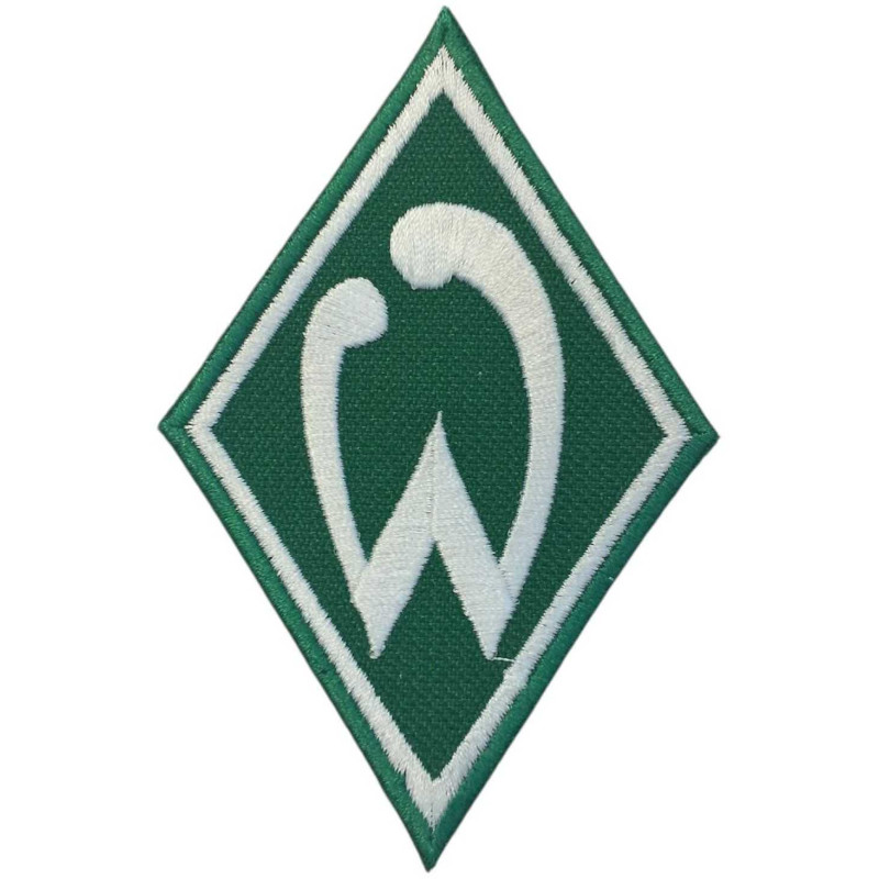 SV Werder Bremen Aufnäher - Raute - grünweiß | 6.5 x 10 cm | Patch | SVW