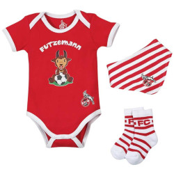 1. FC Köln Baby Geschenkbox - Futzemann - Gr. 62/68 | Body, Söckchen, Halstuch | Geschenkset