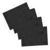 Borussia Dortmund Platzset mit Logo | 4er Set | schwarz |Tischset | BVB 09