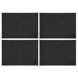 Borussia Dortmund Platzset mit Logo | 4er Set | schwarz |Tischset | BVB 09
