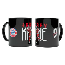 FC Bayern München Tasse - Harry Kane - Schwarz | Spielertasse | Kaffeetasse | FCB