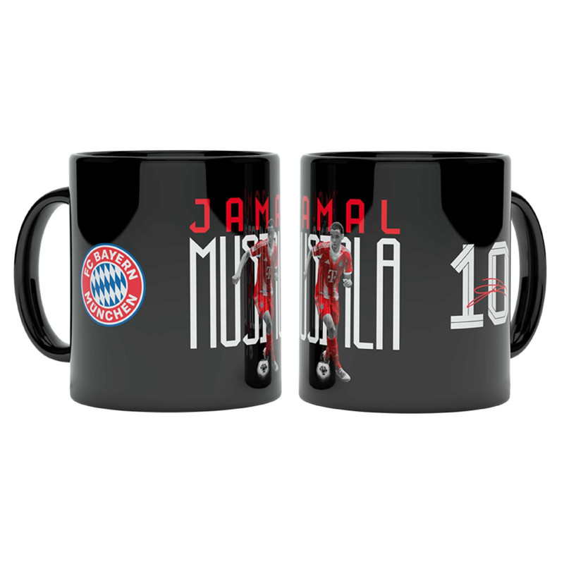 FC Bayern München Tasse - Musiala - Schwarz | Spielertasse | Kaffeetasse | FCB
