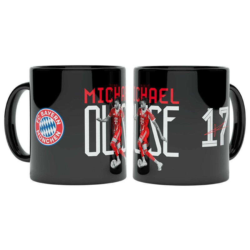 FC Bayern München Tasse - Olise - Schwarz | Spielertasse | Kaffeetasse | FCB
