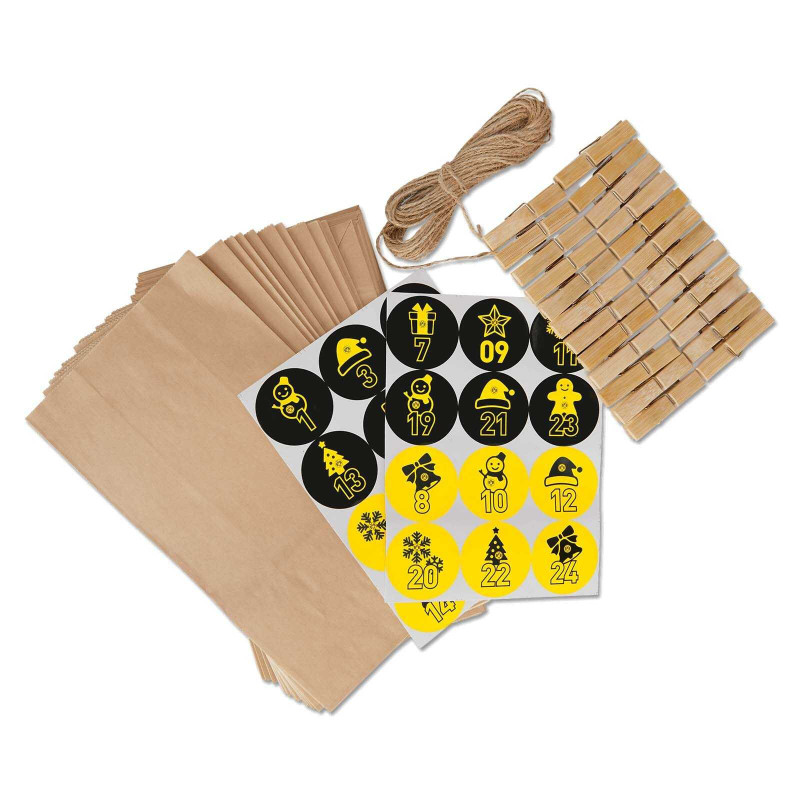 Borussia Dortmund - Adventskalender Bastel-Set - DIY Weihnachtskalender BVB 09