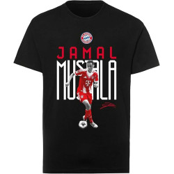 FC Bayern München T-Shirt - Jamal Musiala - schwarz| Unisex |Shirt FCB - Gr. XS bis M