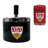VfB Stuttgart Drehaschenbecher und Feuerzeug Rubber im Set | Aschenbecher | Ascher | Windaschenbecher