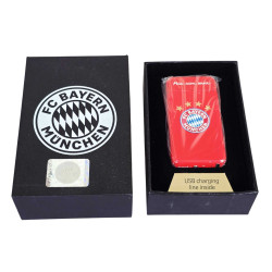 FC Bayern München USB-Feuerzeug Tycoon Arc Red | Feuerzeug mit Lichtbogen | FCB