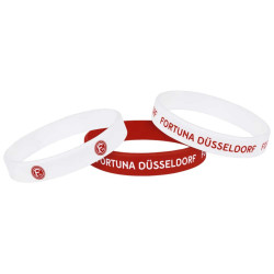 Fortuna Düsseldorf Armband 3er Set | rot weiß | Silikon | Band | F95