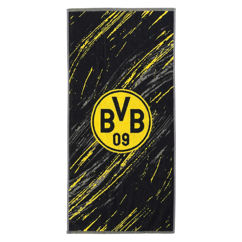 Borussia Dortmund Duschtuch - Tricolor -  70 x 140 cm | Badetuch | Handtuch | BVB 09