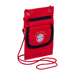 FC Bayern München Brustbeutel - 5-Sterne-Logo - Rot | Geldbeutel zum Umhängen FCB