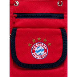 FC Bayern München Brustbeutel - 5-Sterne-Logo - Rot | Geldbeutel zum Umhängen FCB