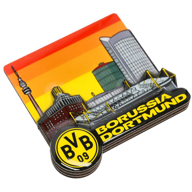 Borussia Dortmund Magnet - 3D Skyline - Kühlschrankmagnet BVB 09