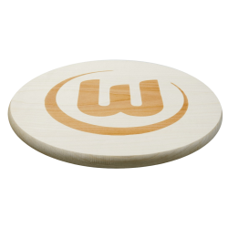 VfL Wolfsburg Brotzeitbrettchen - Logo - rund | Holz | Brettchen | Frühstücksbrett