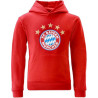 FC Bayern München Kinder Hoodie Essential | Rot  |unisex | Kapuzenpullover| FCB - Gr. 152