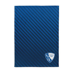 VfL Bochum 1848 Flanellfleecedecke - Streifen - 150 x 200 cm | Kuscheldecke | Decke