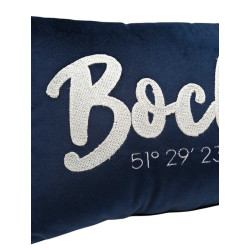 VfL Bochum 1848 Kissen - Koordinaten - 45 x 26 cm | Kuschelkissen | Dekokissen
