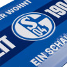 FC Schalke 04 Metallschild - Hier wohnt ein Schalker - blau | Blechschild | Schild | S04