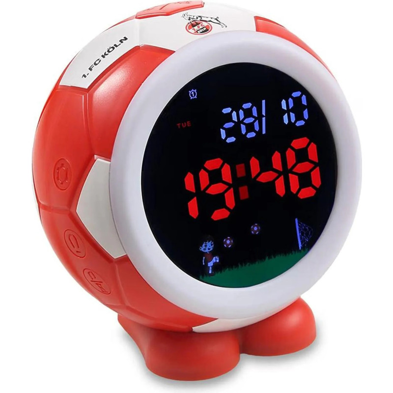 1. FC Köln LED Wecker Fußball | Uhr