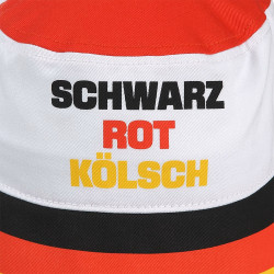 1. FC Köln Fischerhut - SCHWARZ ROT KÖLSCH - Sonnenhut | Hut | Schlapphut