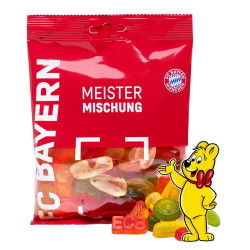 FC Bayern München Fruchtgummi - Meistermischung - 200 g | Gummibärchen | FCB